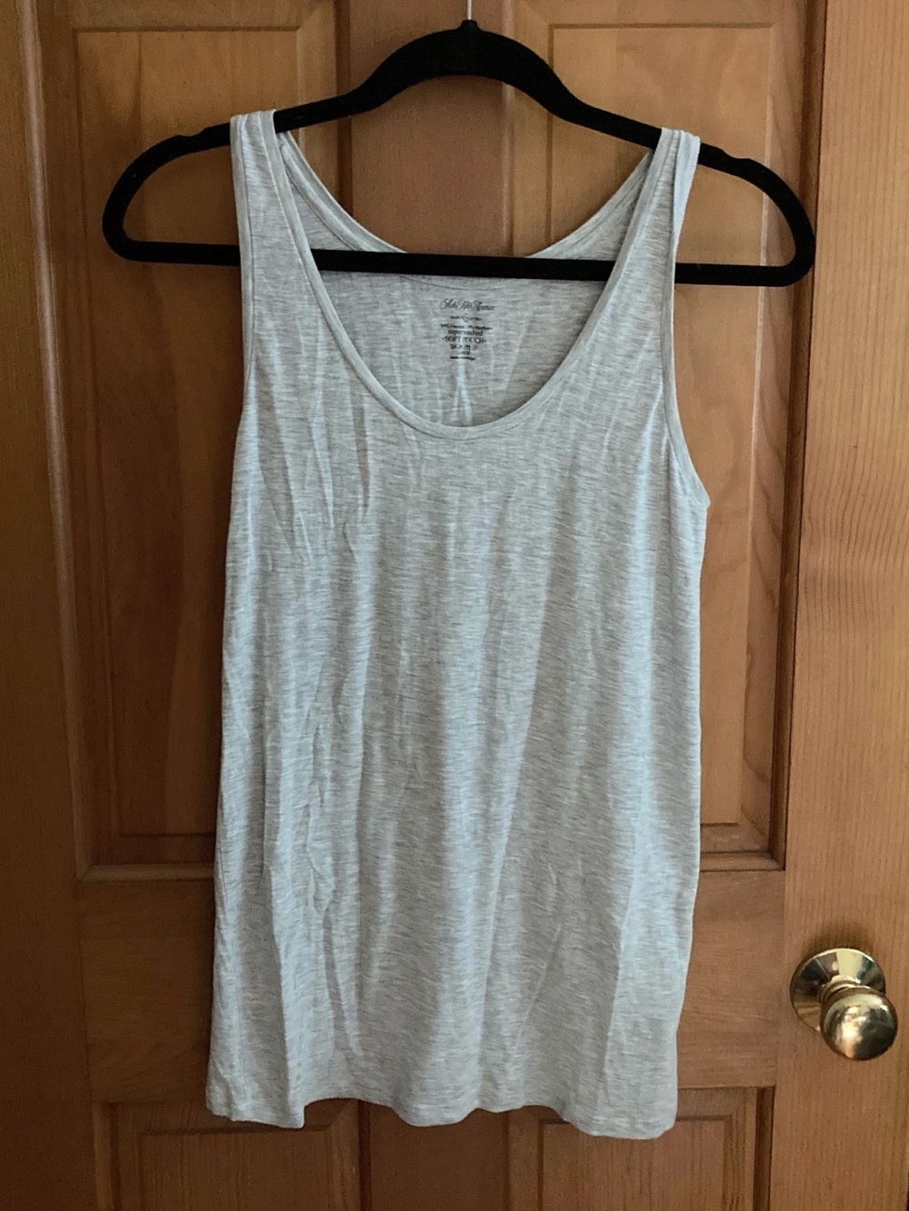 Saks Fifth Avenue Majestic Filatures Superwashed Soft Touch Tank Top Gray L